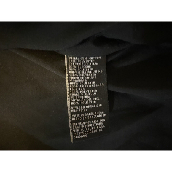 1 Madison Expedition Jacket Womens Large Black/Grey Sherpa Lined Hooded Coat - Picture 7 of 15